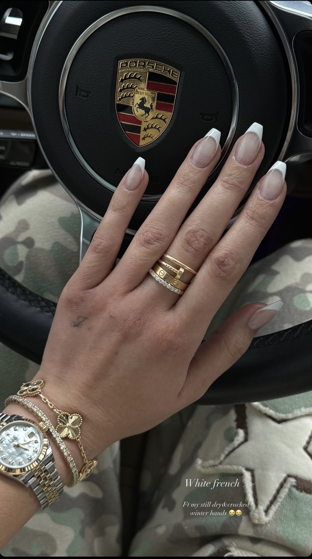 Almond chrome French nail design by Penelope Grace