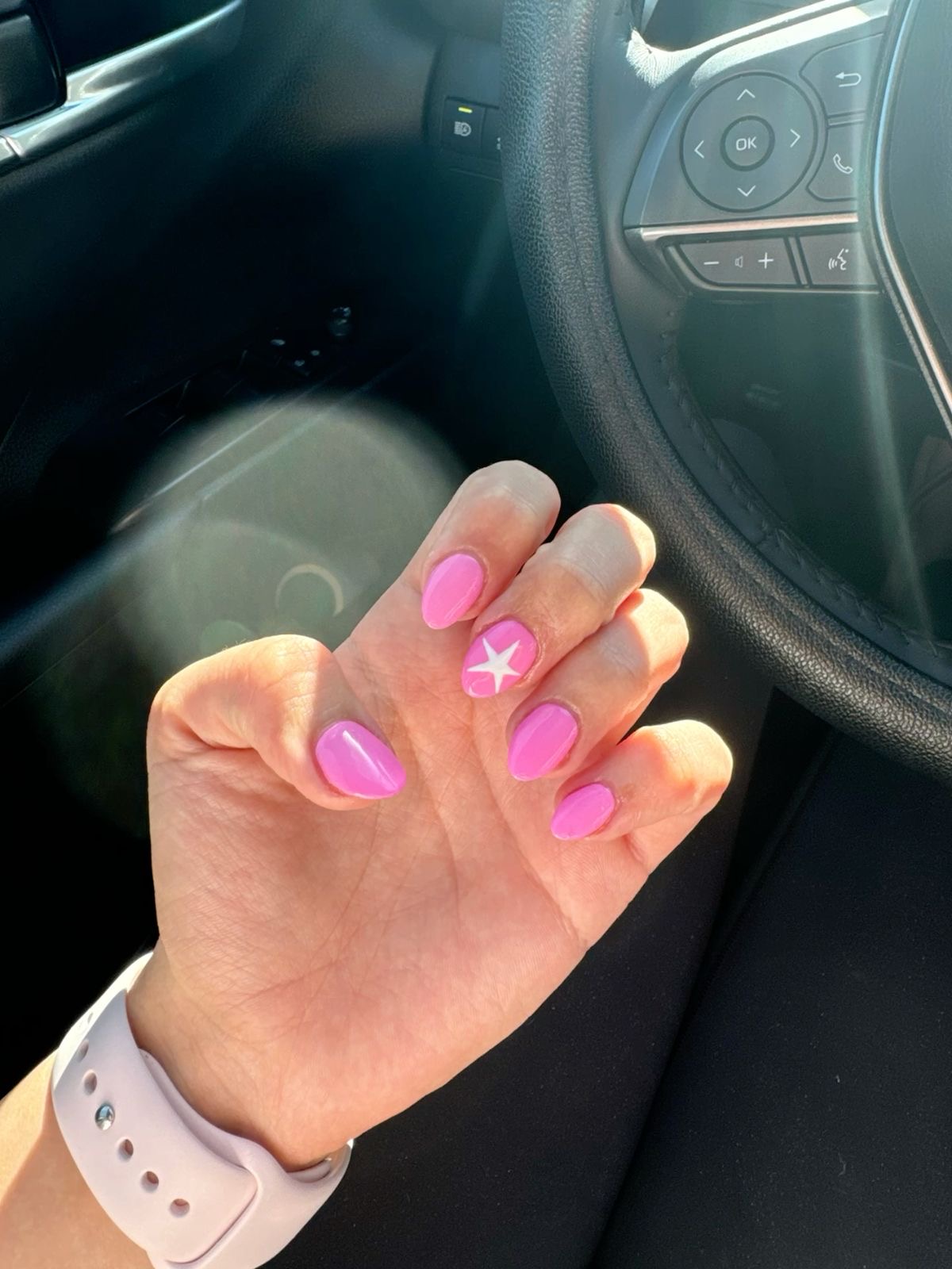 Squoval geometric nail design by Brooklyn Belle