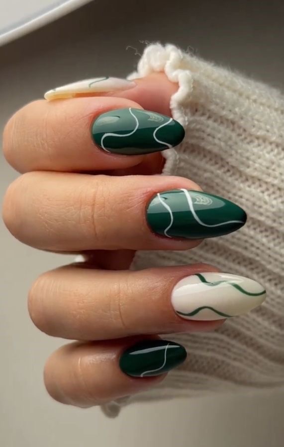 Oval glazed nail design by Brooklyn Belle