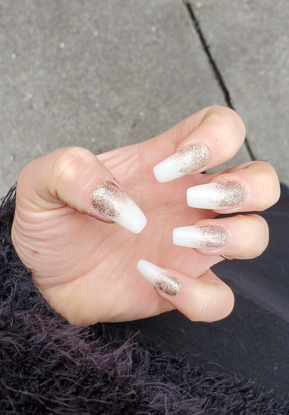 Almond geometric nail design by Brooklyn Belle