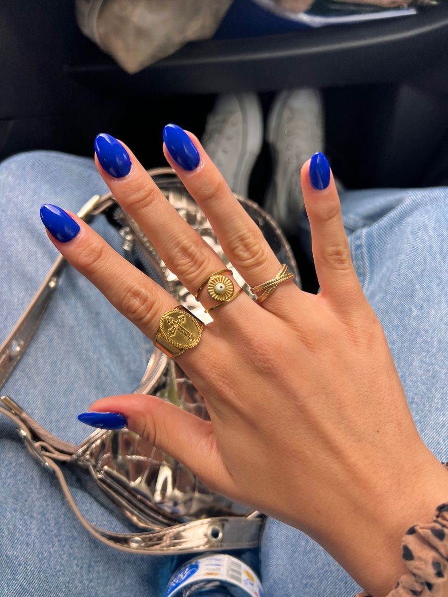 Squoval glitter French nail design by Kayla Grace
