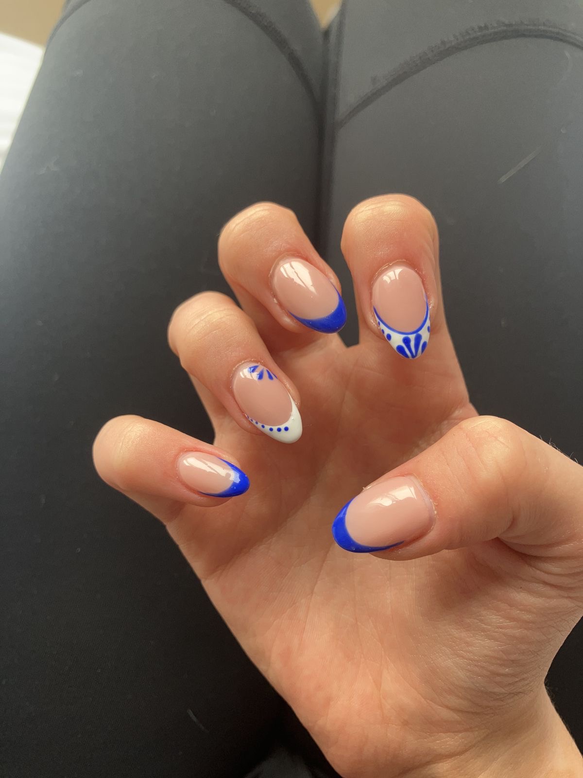Square rhinestone nail design by Kayla Grace