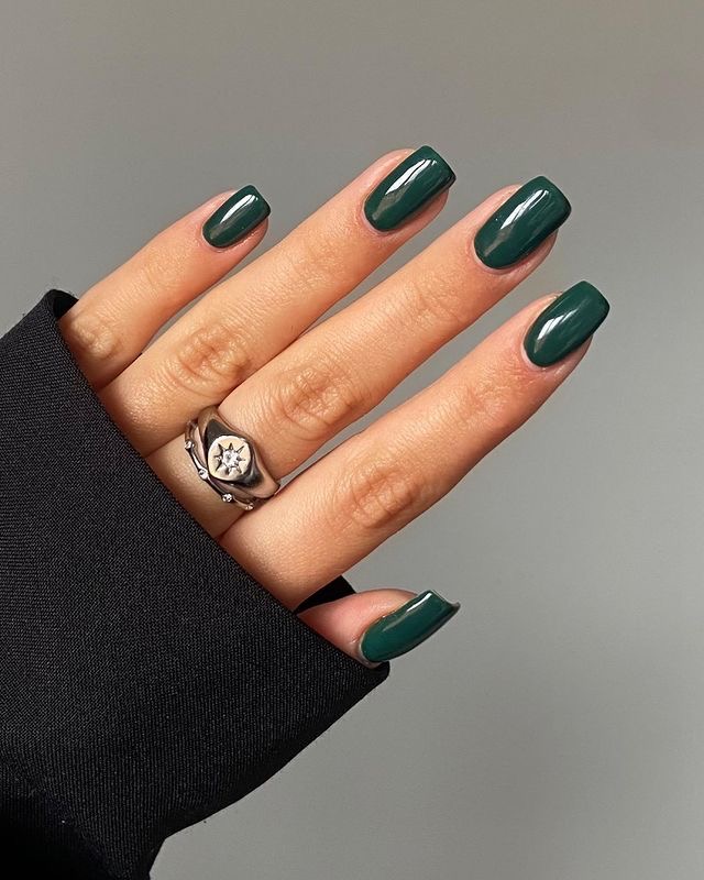 Squoval glazed nail design by Kayla Grace