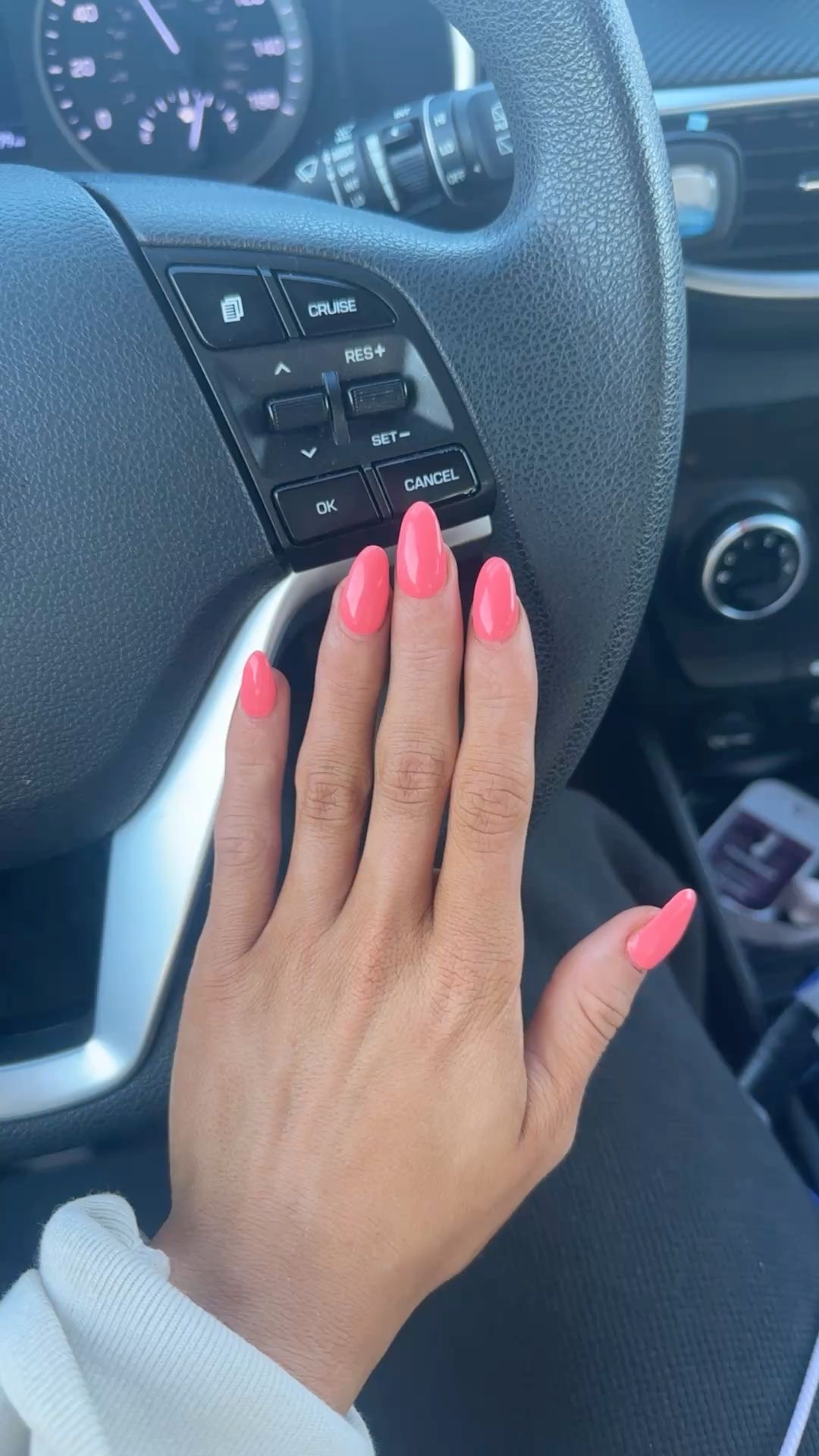 Squoval aura nail design by Kayla Grace