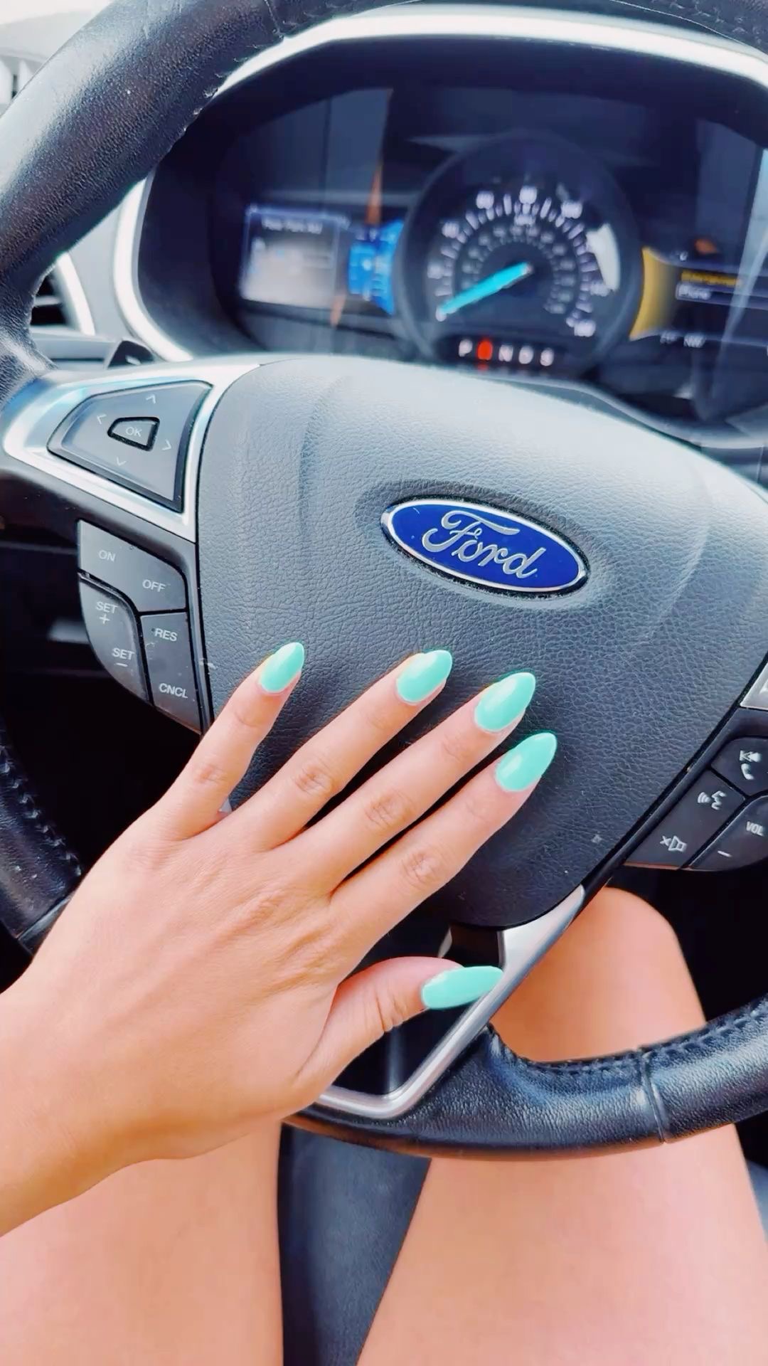 Almond chrome French nail design by Ruby Grace