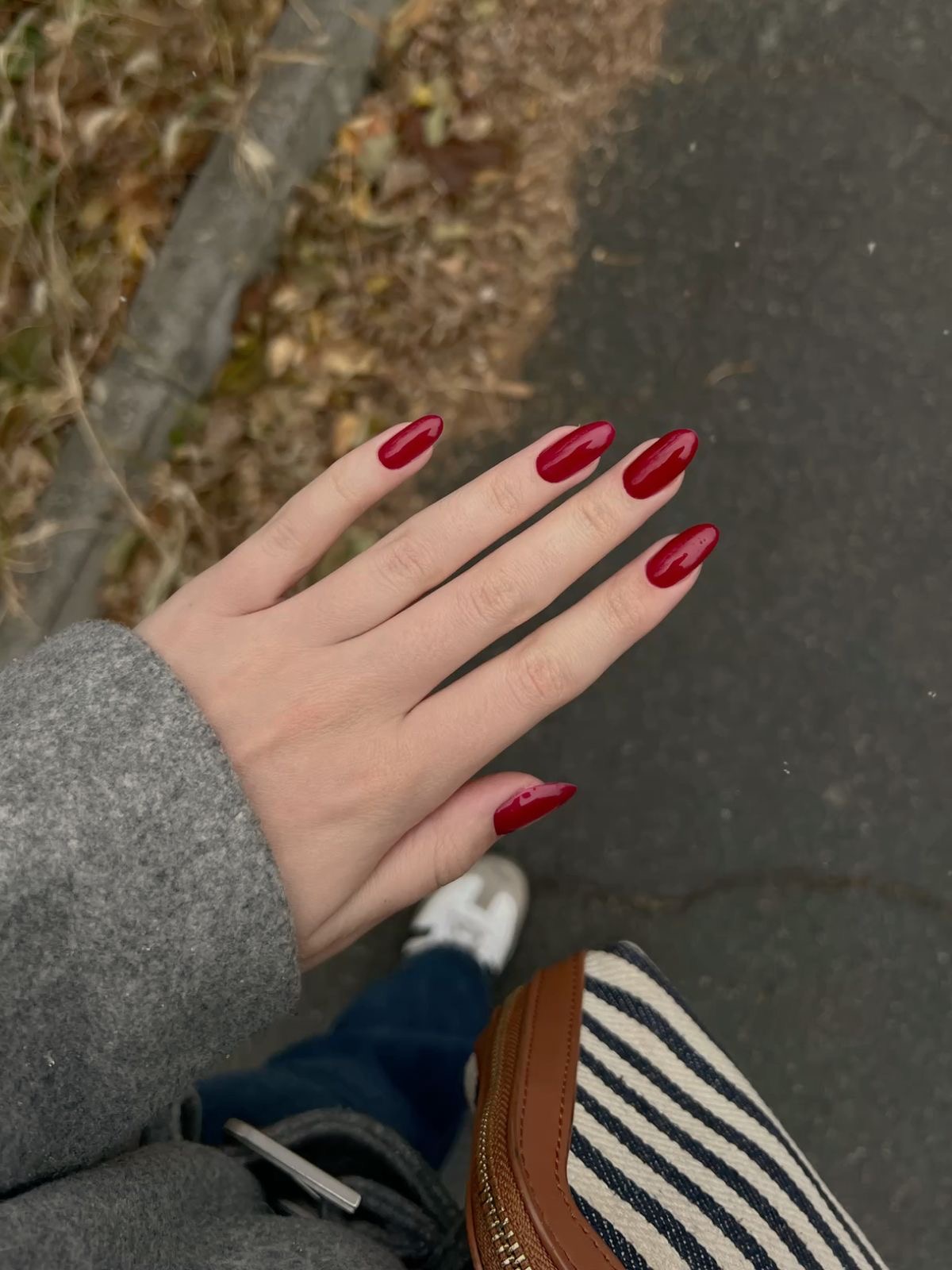 Square geometric nail design by Ruby Grace