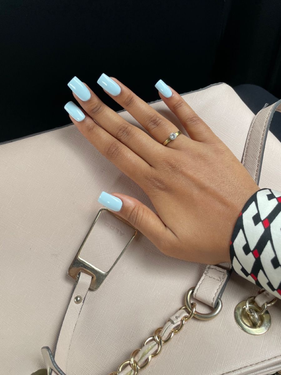 Stiletto glazed nail design by Zara Malik