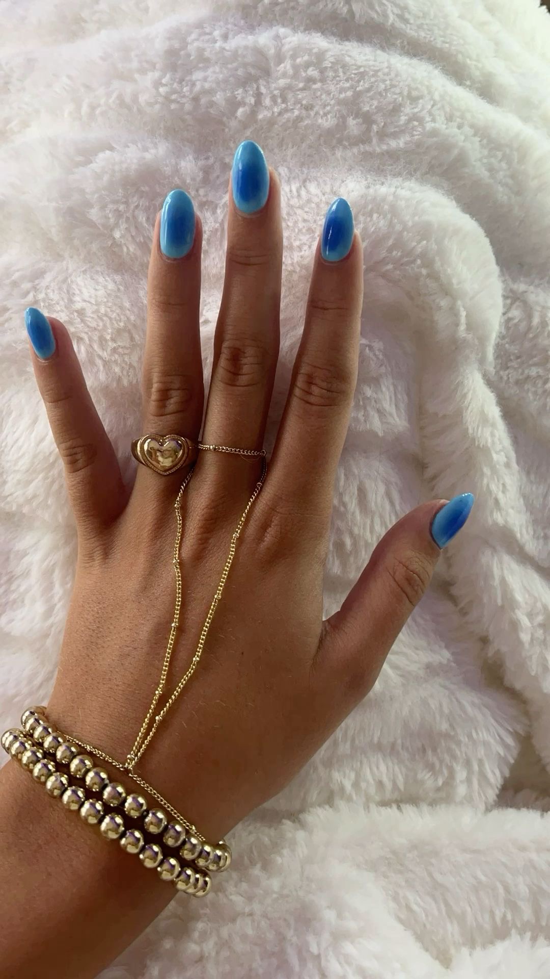 Oval animal print nail design by Clara Bloom