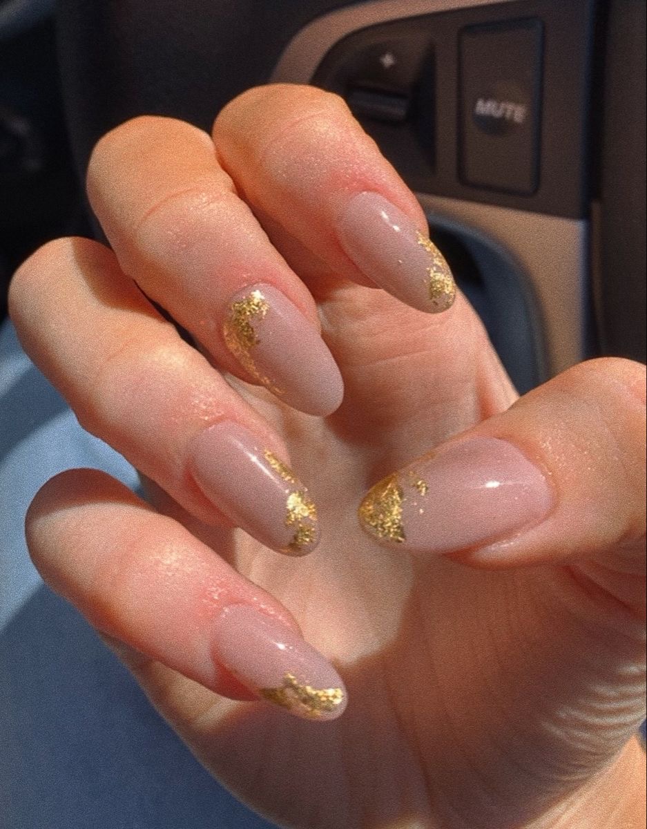 Squoval abstract nail design by Natalie Gomez