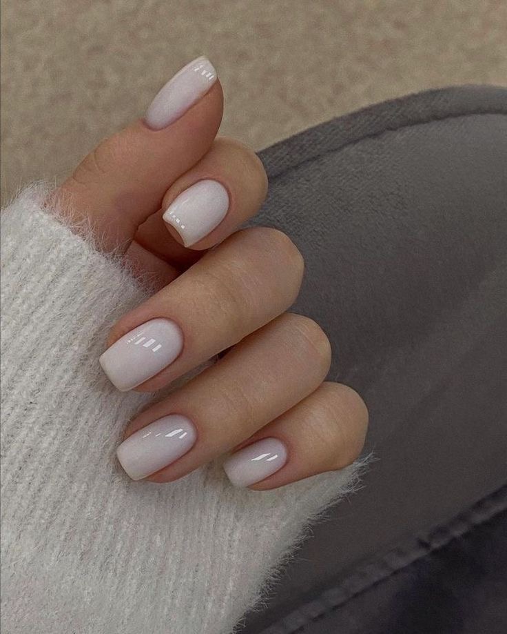 Squoval minimalist nail design by Natalie Gomez