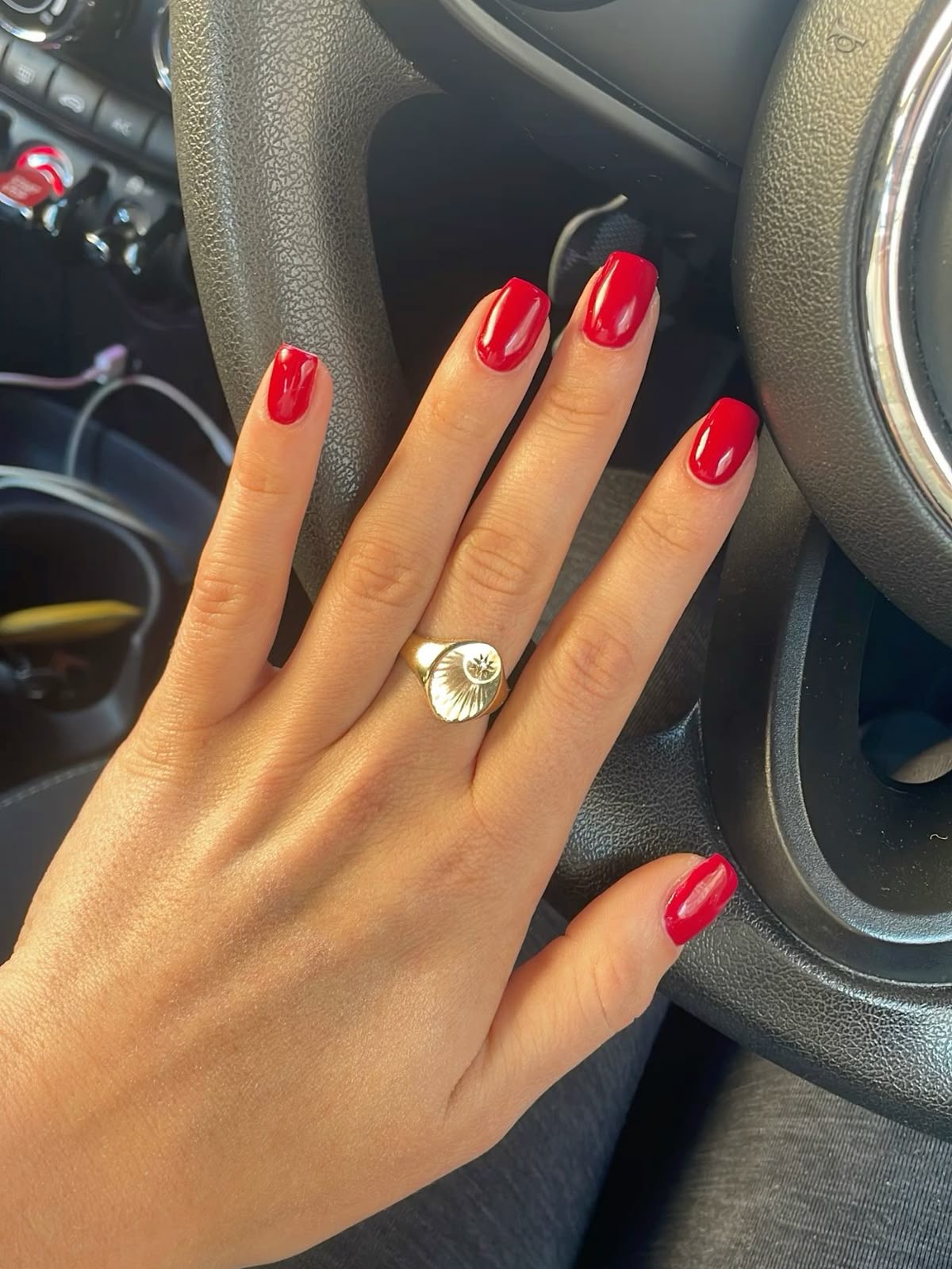 Squoval animal print nail design by Natalie Gomez