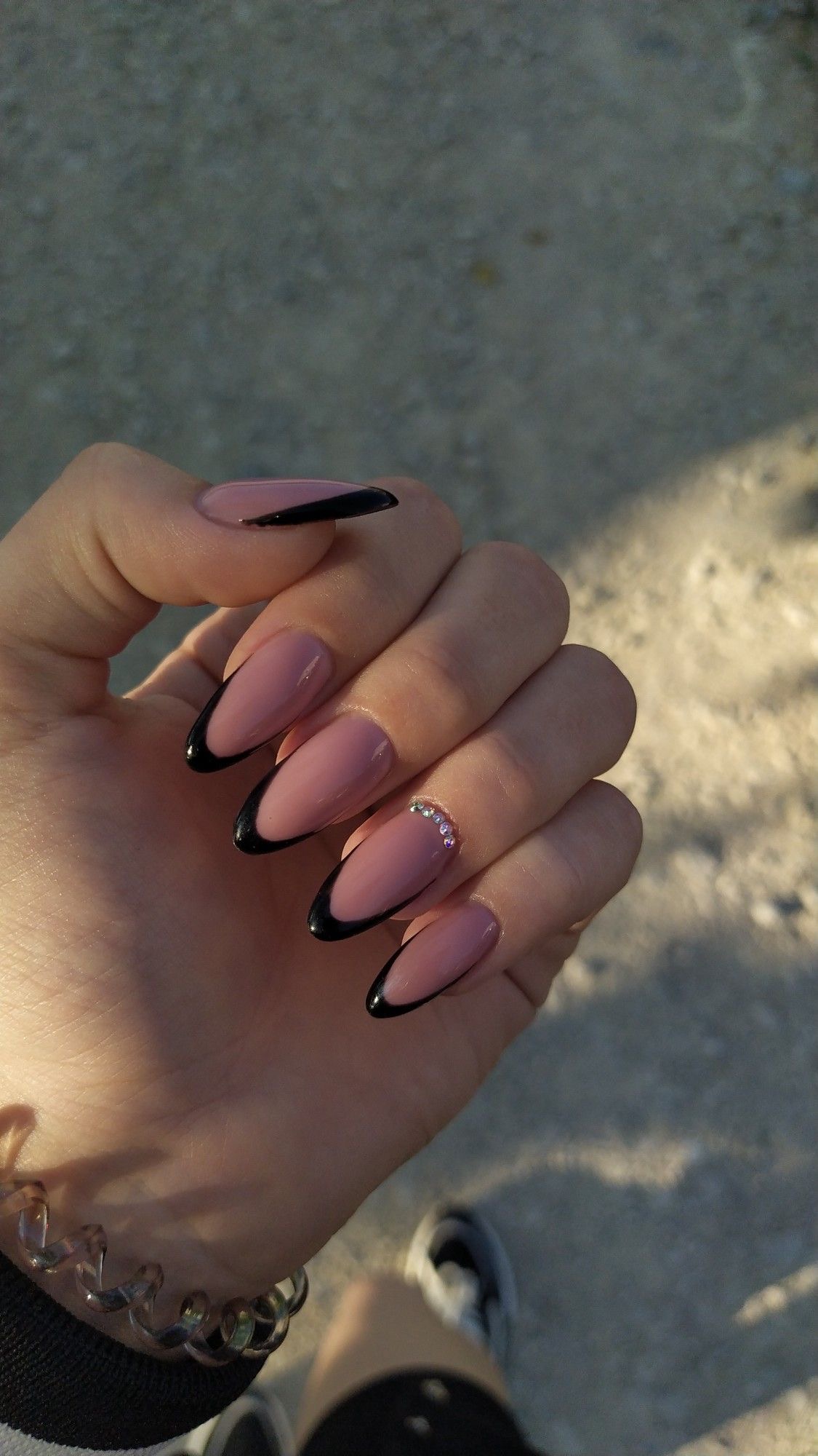 Oval animal print nail design by Natalie Gomez