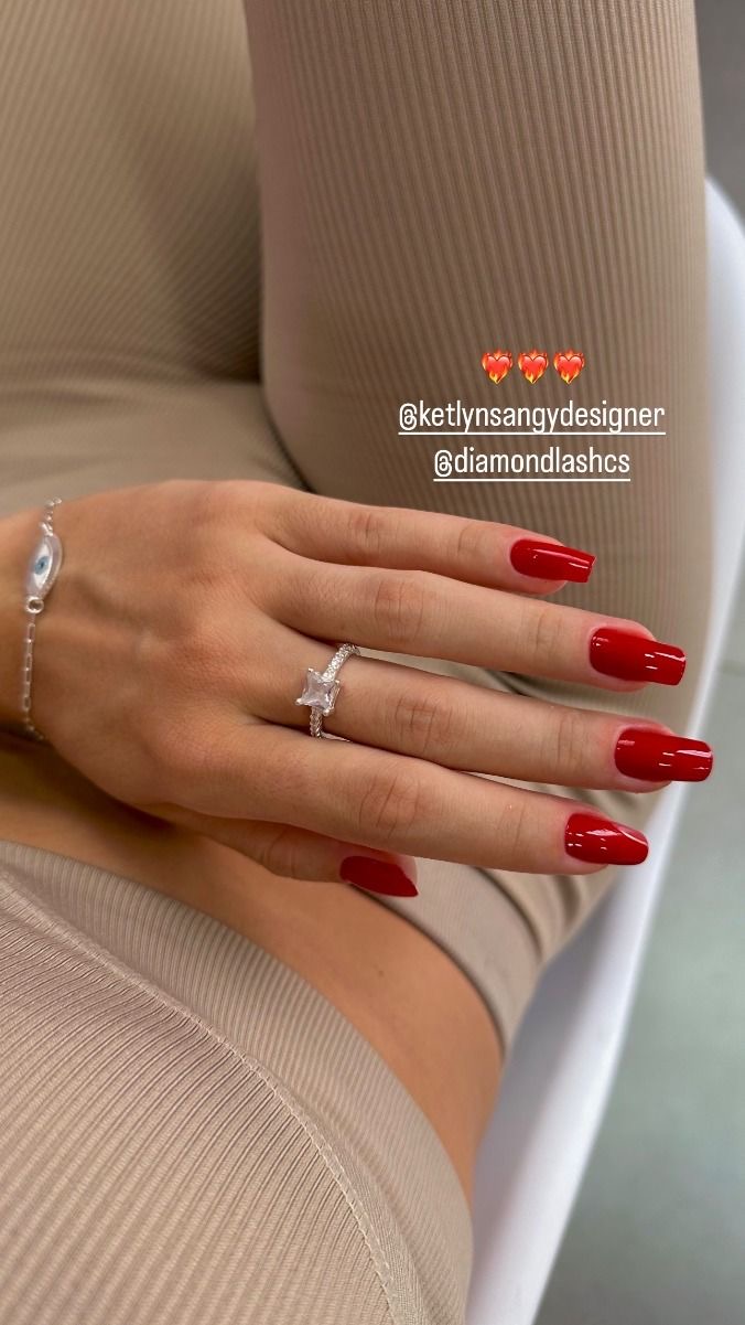Squoval glitter French nail design by Elena Rostova