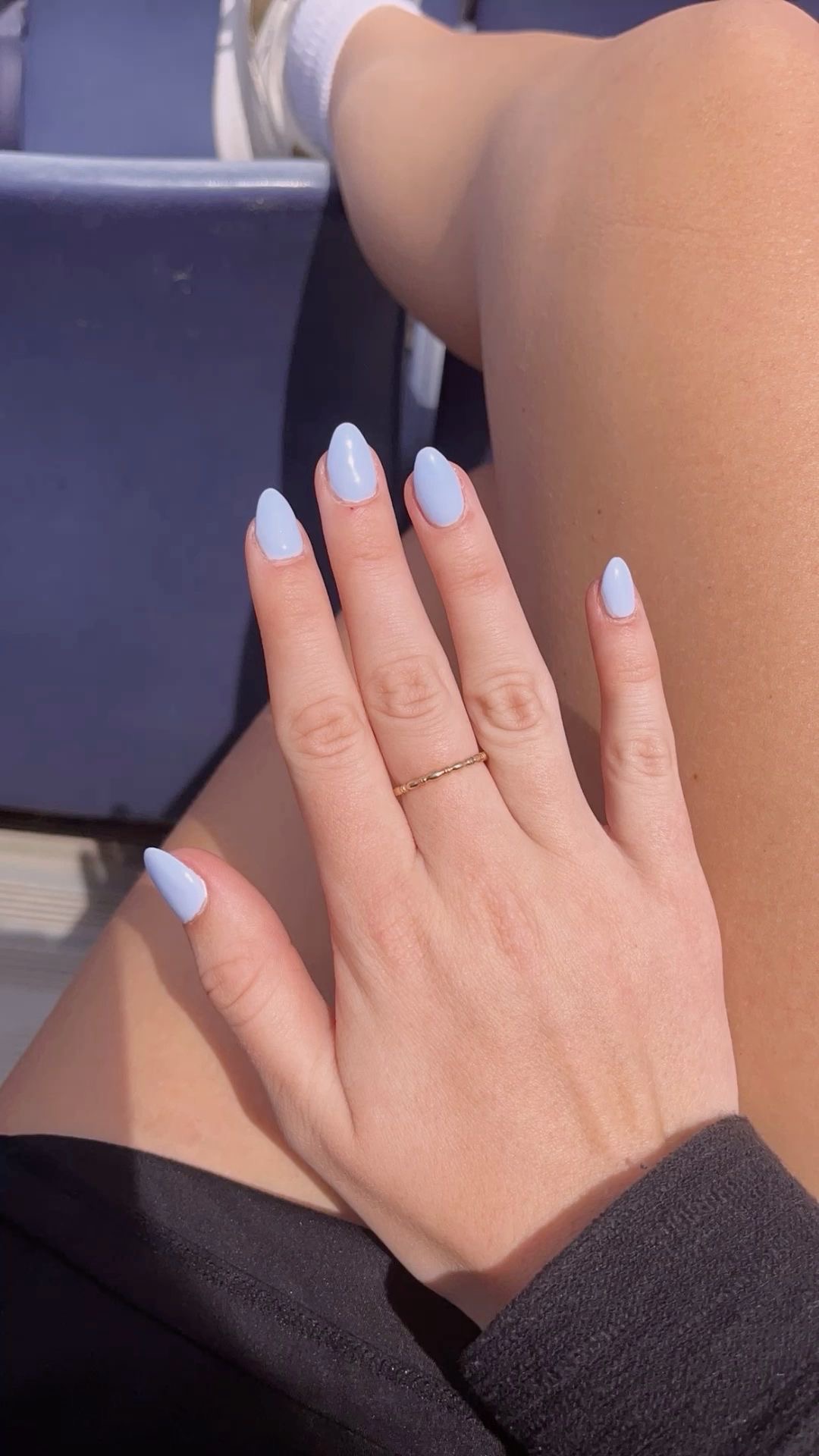 Almond animal print nail design by Zoe Hart