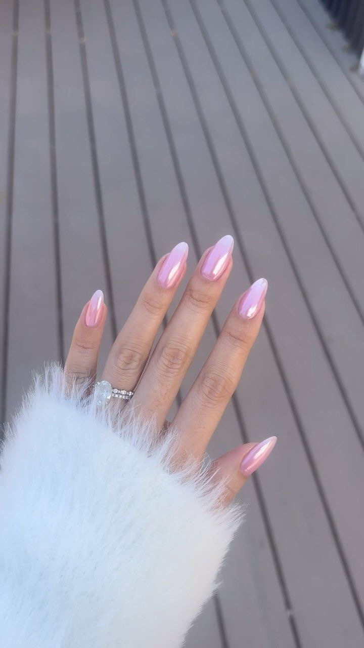 Almond art nail design by Zoe Hart