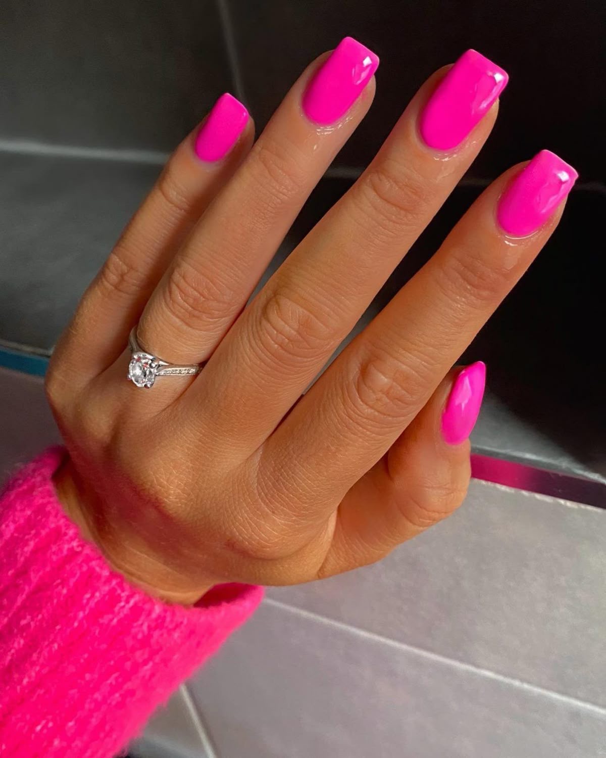 Oval ombre nail design by Zoe Hart