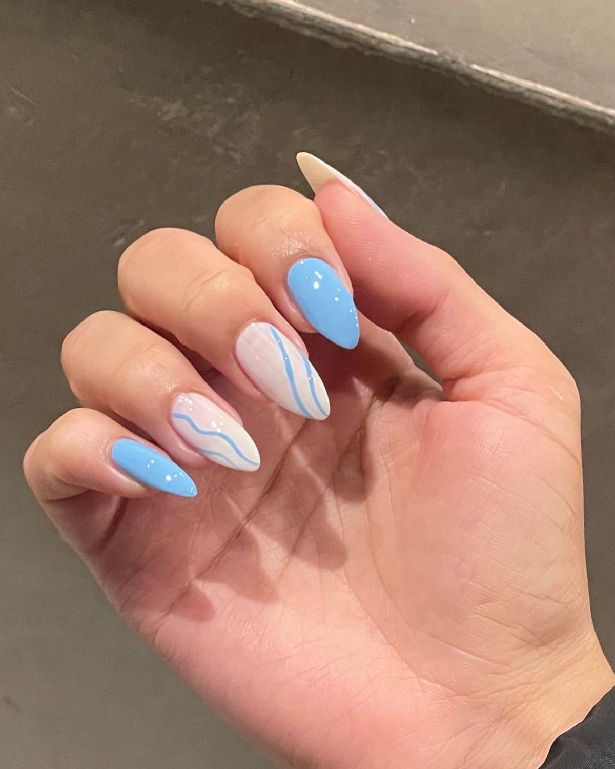 Oval French nail design by Jasmine Rose