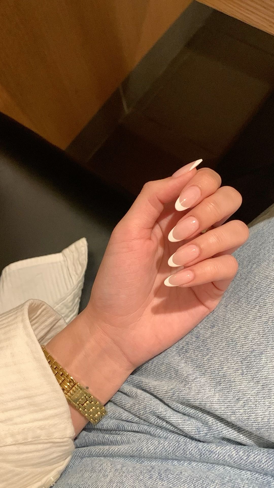 Oval art nail design by Eliza Rose