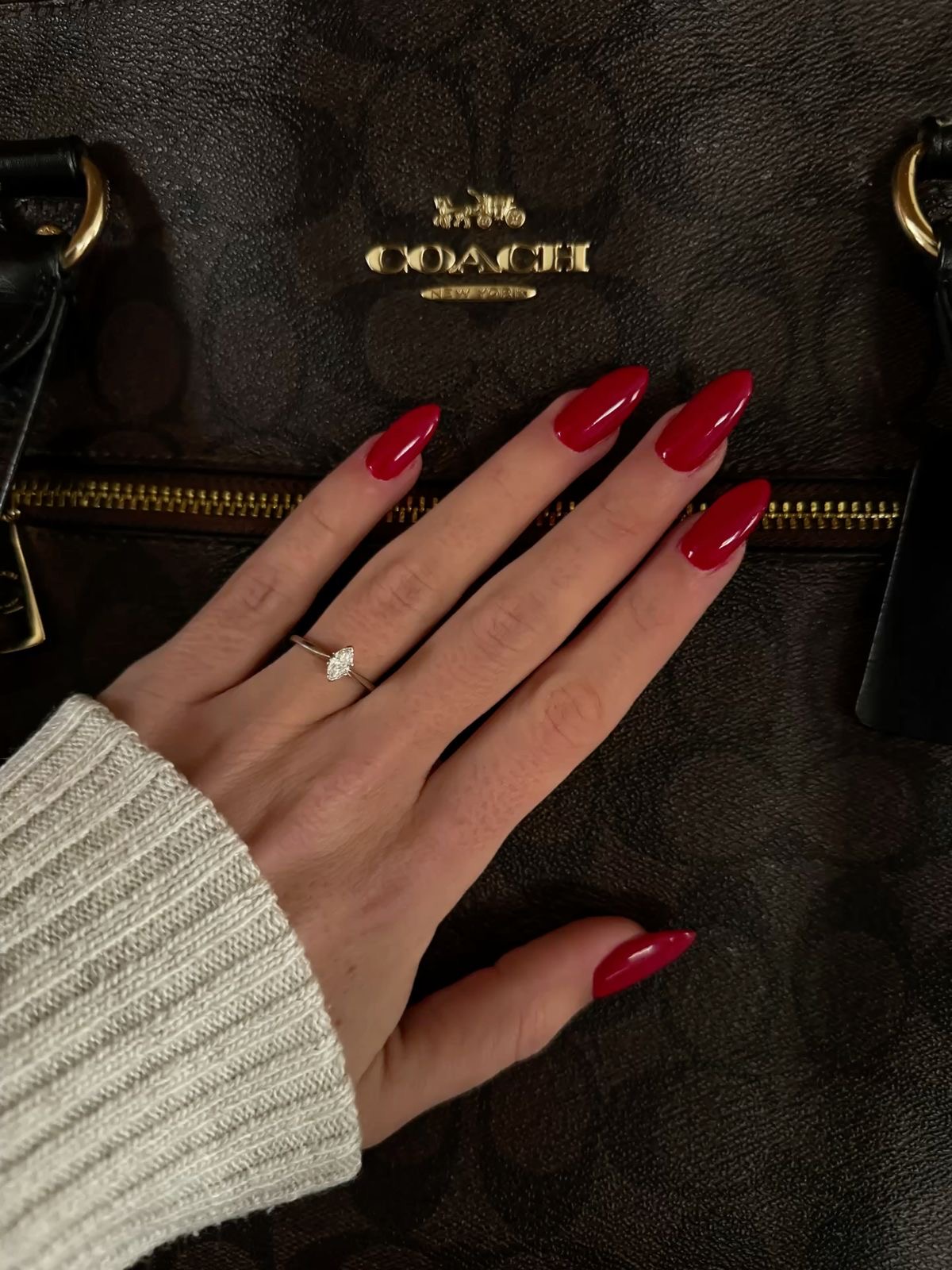 Stiletto glazed nail design by Eliza Rose