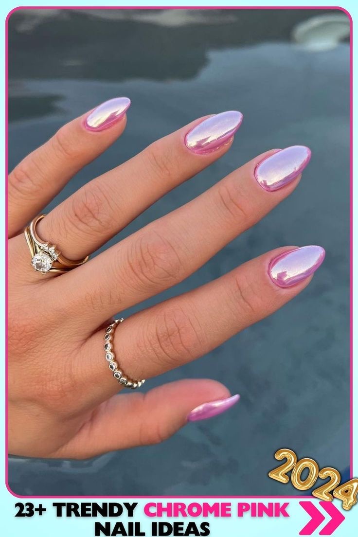 Oval marble nail design by Olivia Rae