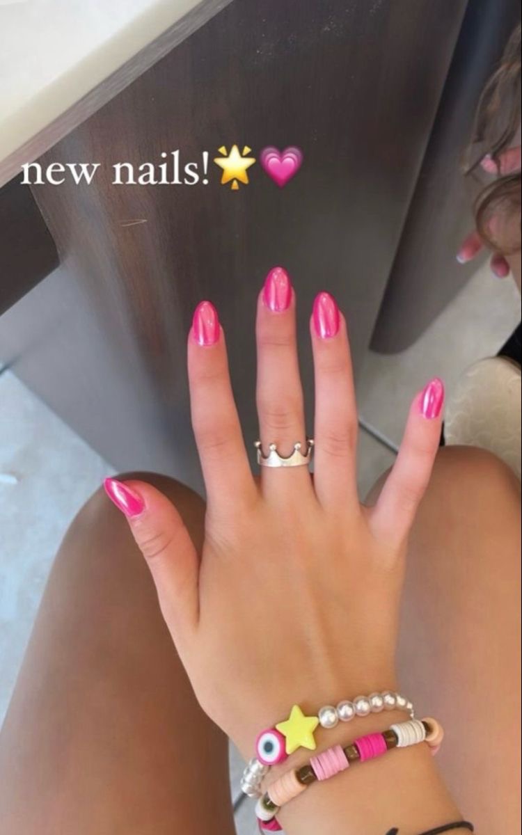 Square glazed nail design by Olivia Rae
