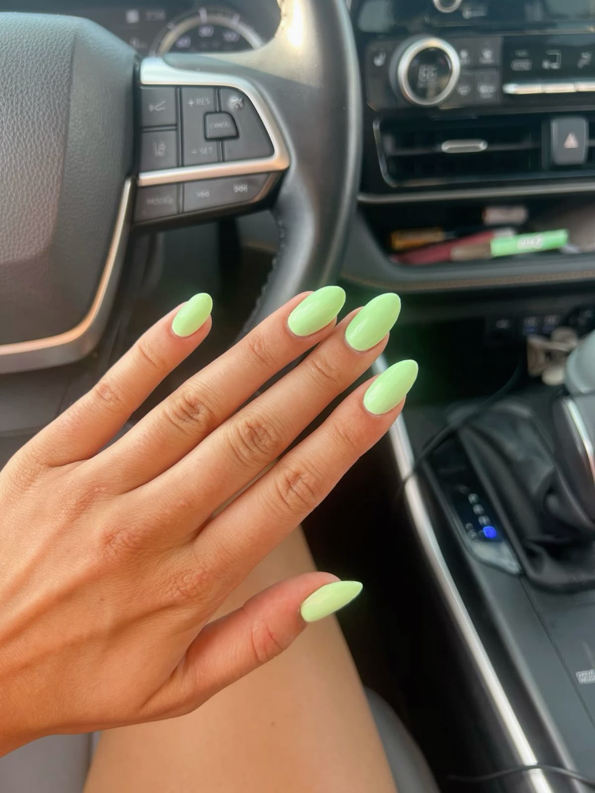 Almond character nail design by Olivia Rae