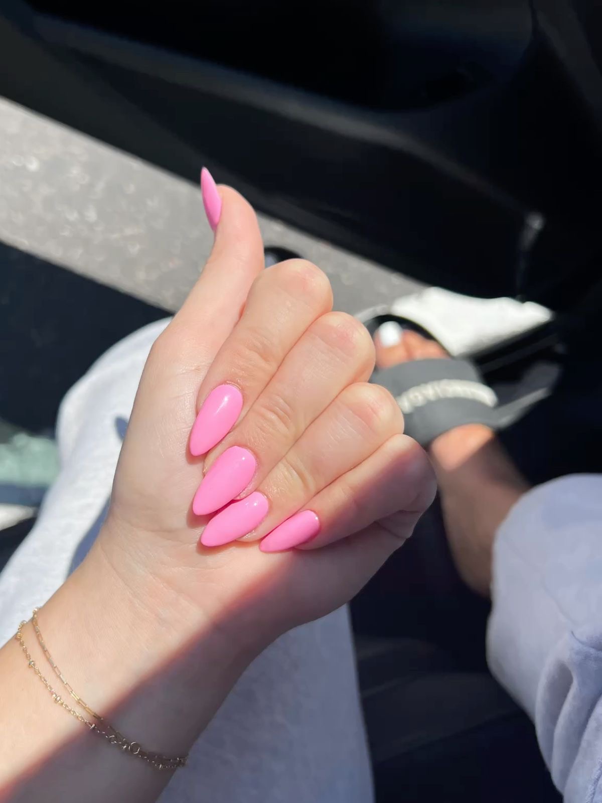 Oval animal print nail design by Chloe Park
