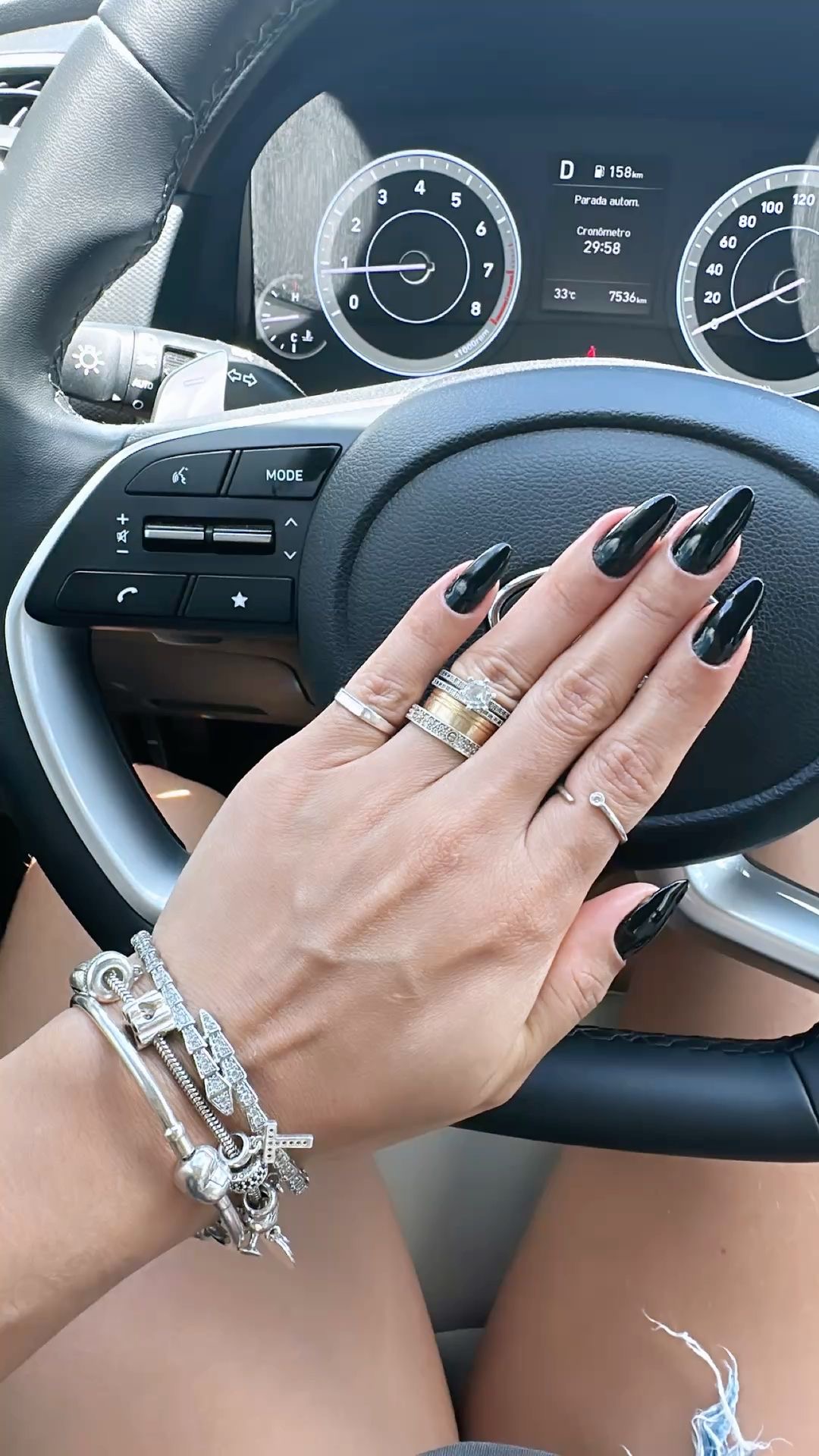 Almond glazed nail design by Chloe Park