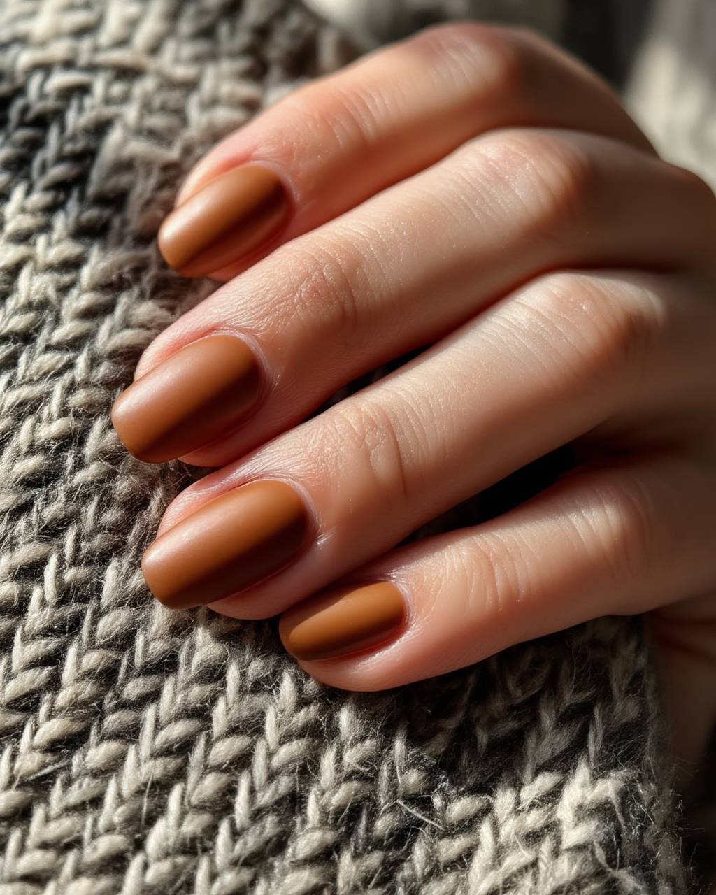 Almond minimalist nail design by Chloe Park