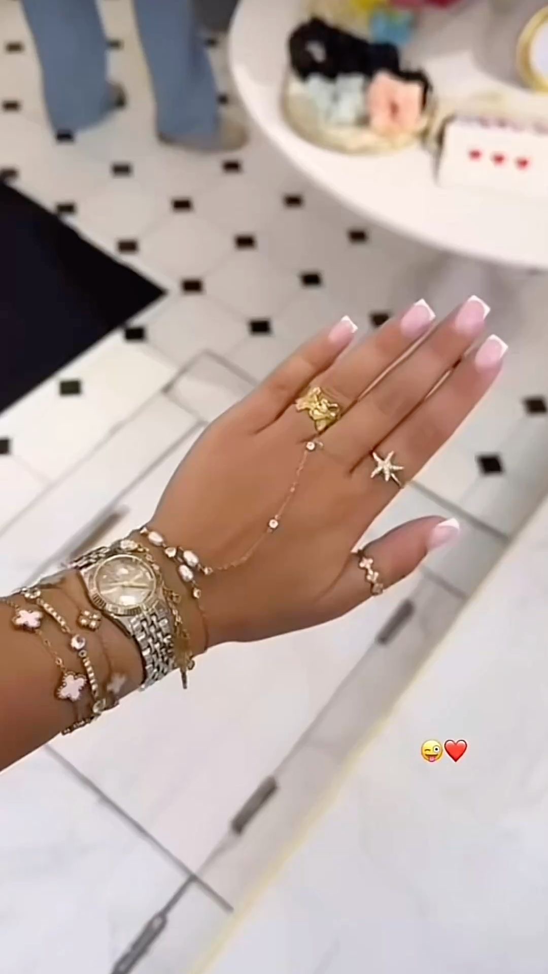 Stiletto geometric nail design by Chloe Park