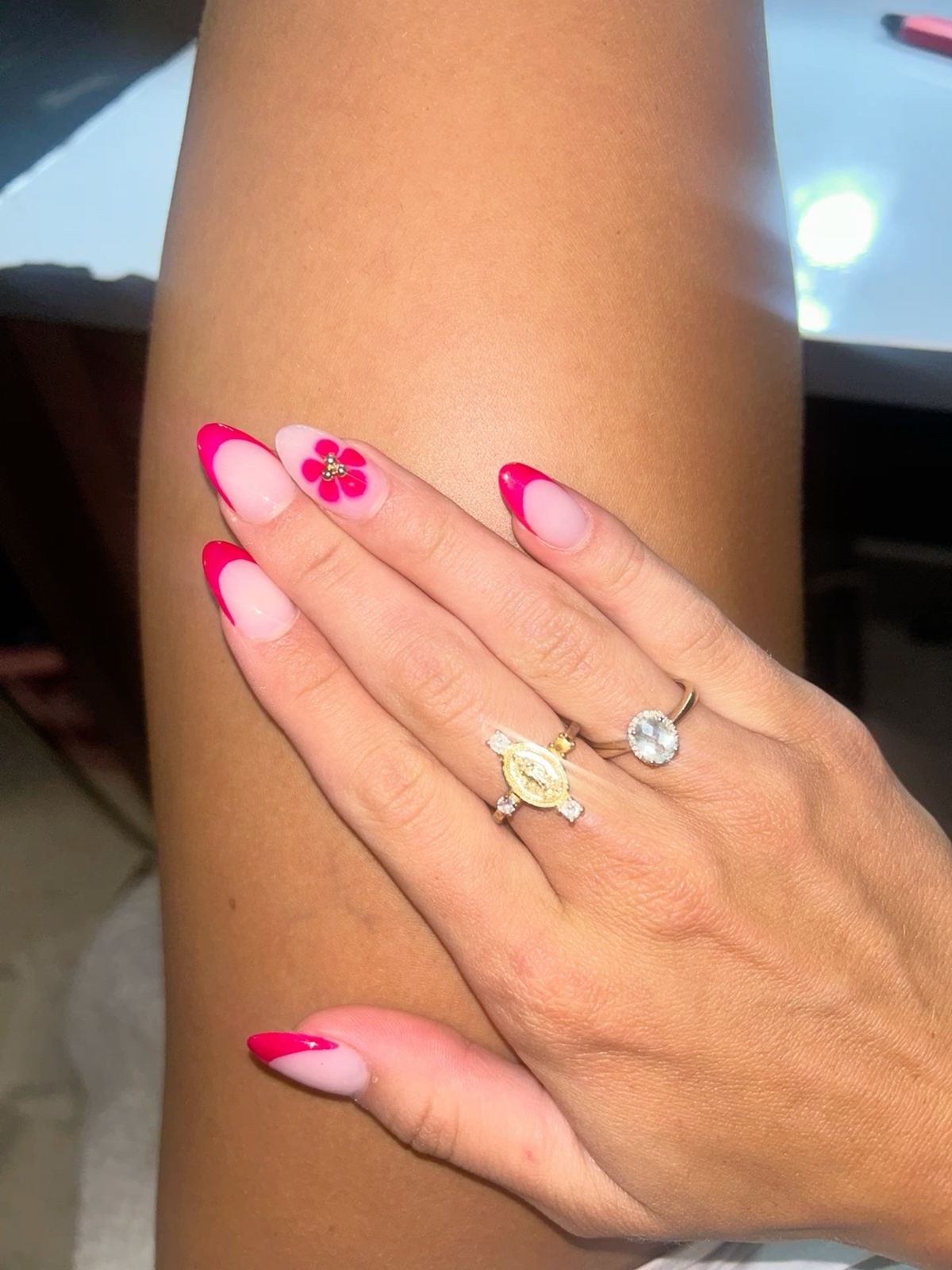 Square character nail design by Chloe Park