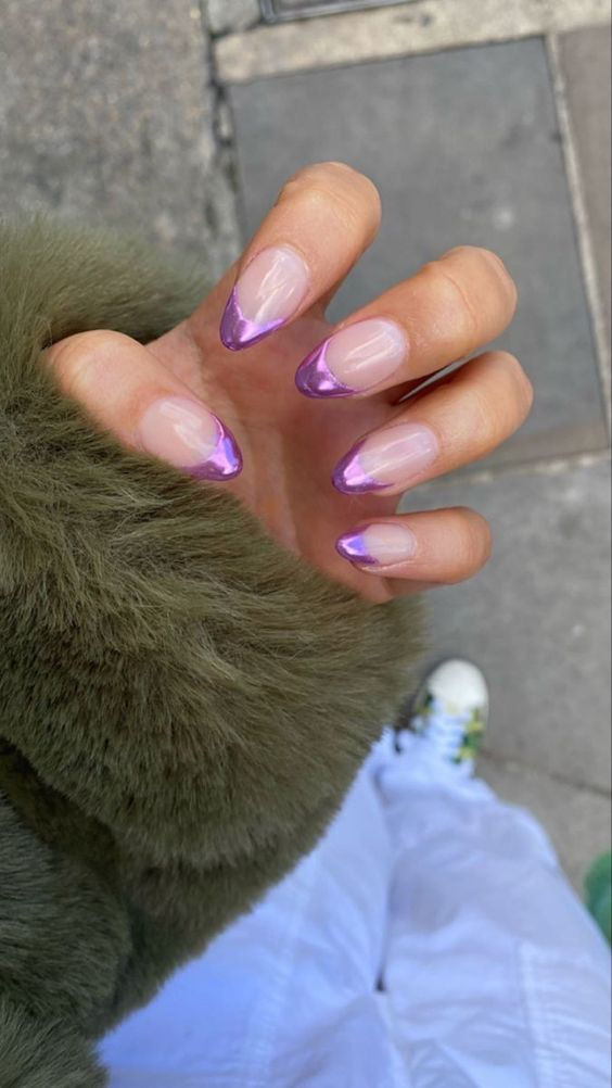 Stiletto aura nail design by Victoria Grace