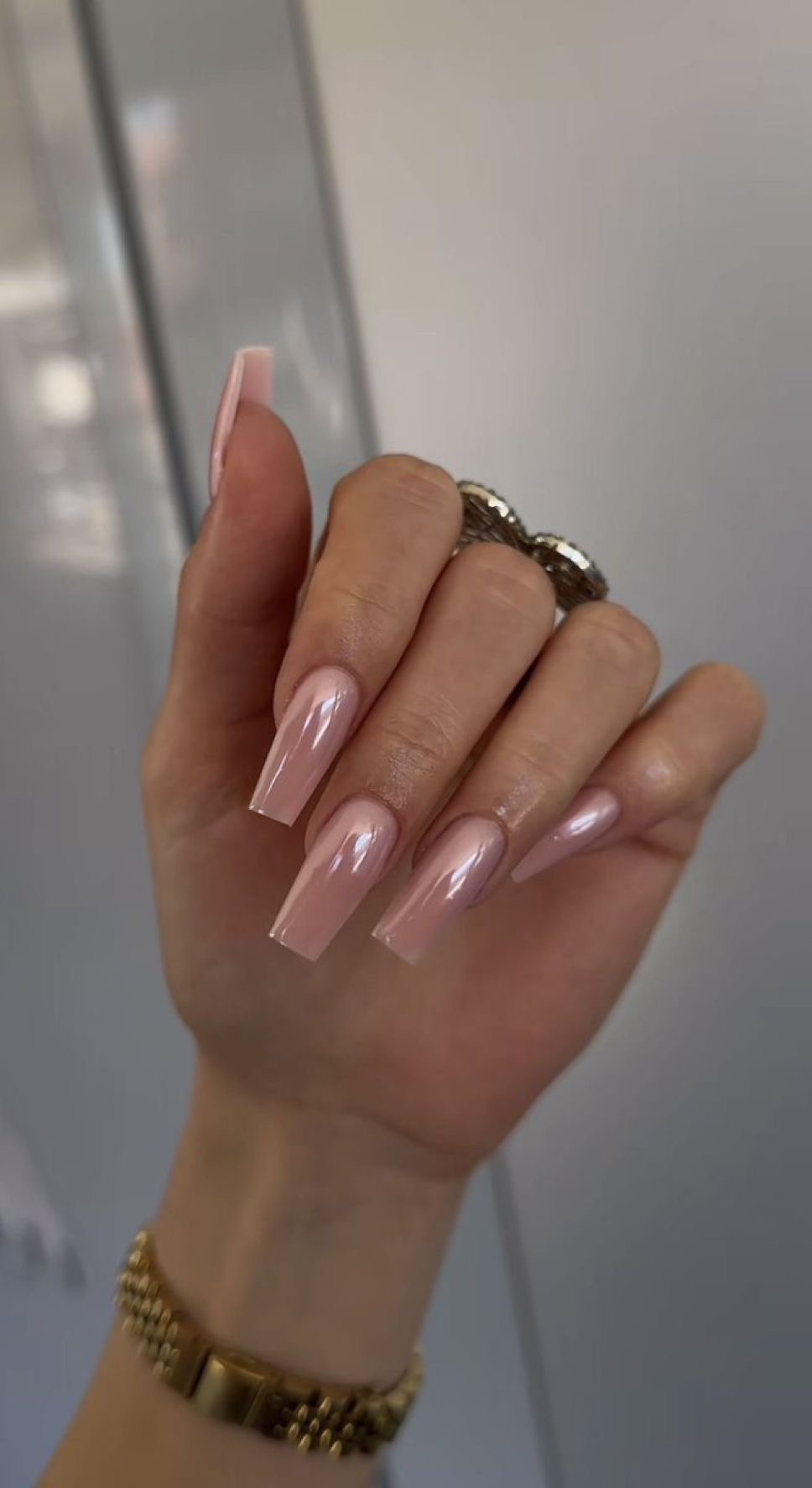 Almond geometric nail design by Victoria Grace