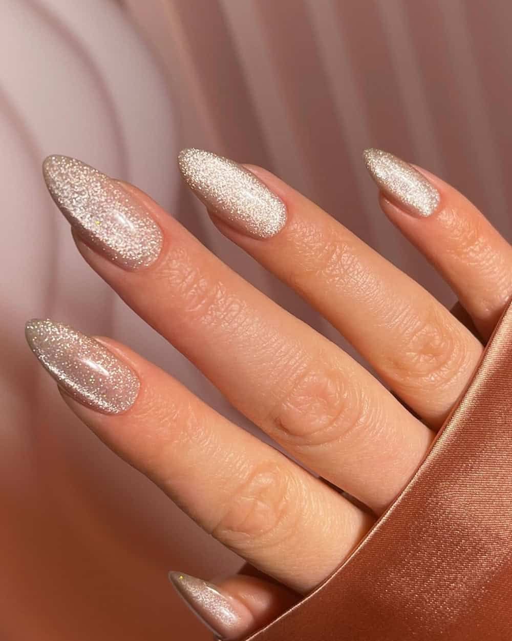 Oval minimalist nail design by Amelia Rose