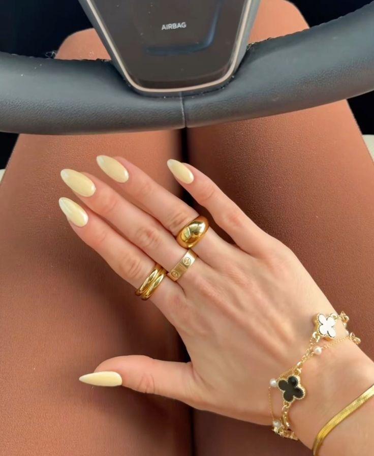 Stiletto chrome French nail design by Amelia Rose