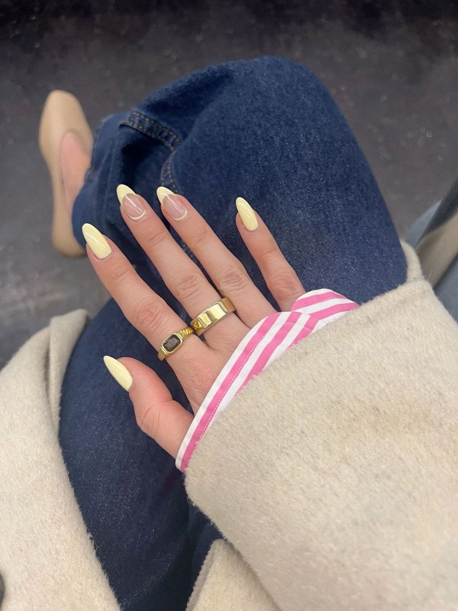 Squoval ombre nail design by Amelia Rose