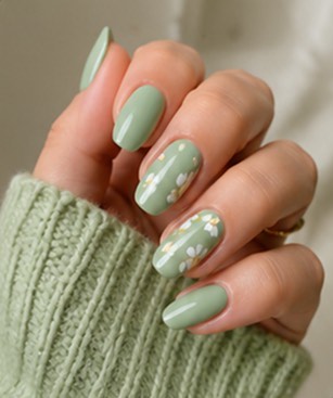 Stiletto chrome French nail design by Nailterest