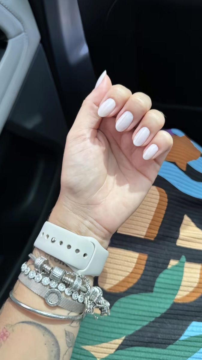 Almond French nail design by Gigi Moreno
