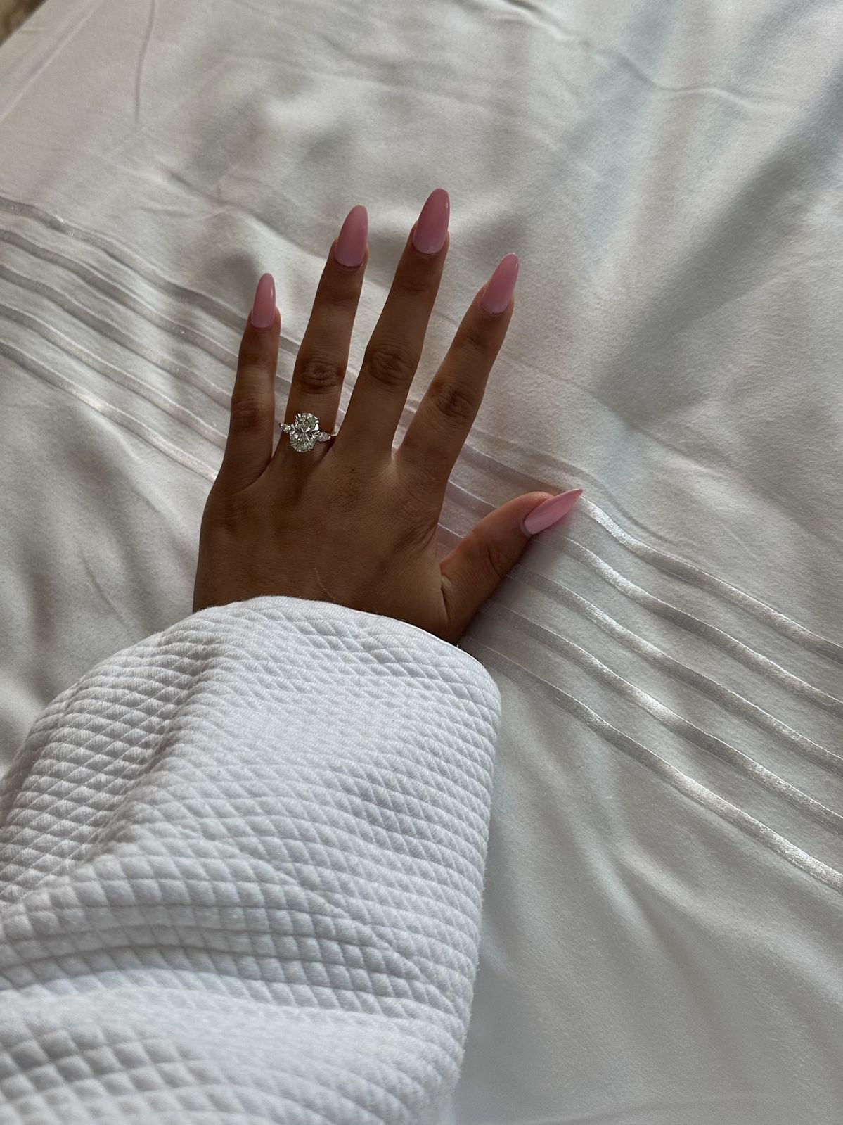 Square aura nail design by Layla Grace