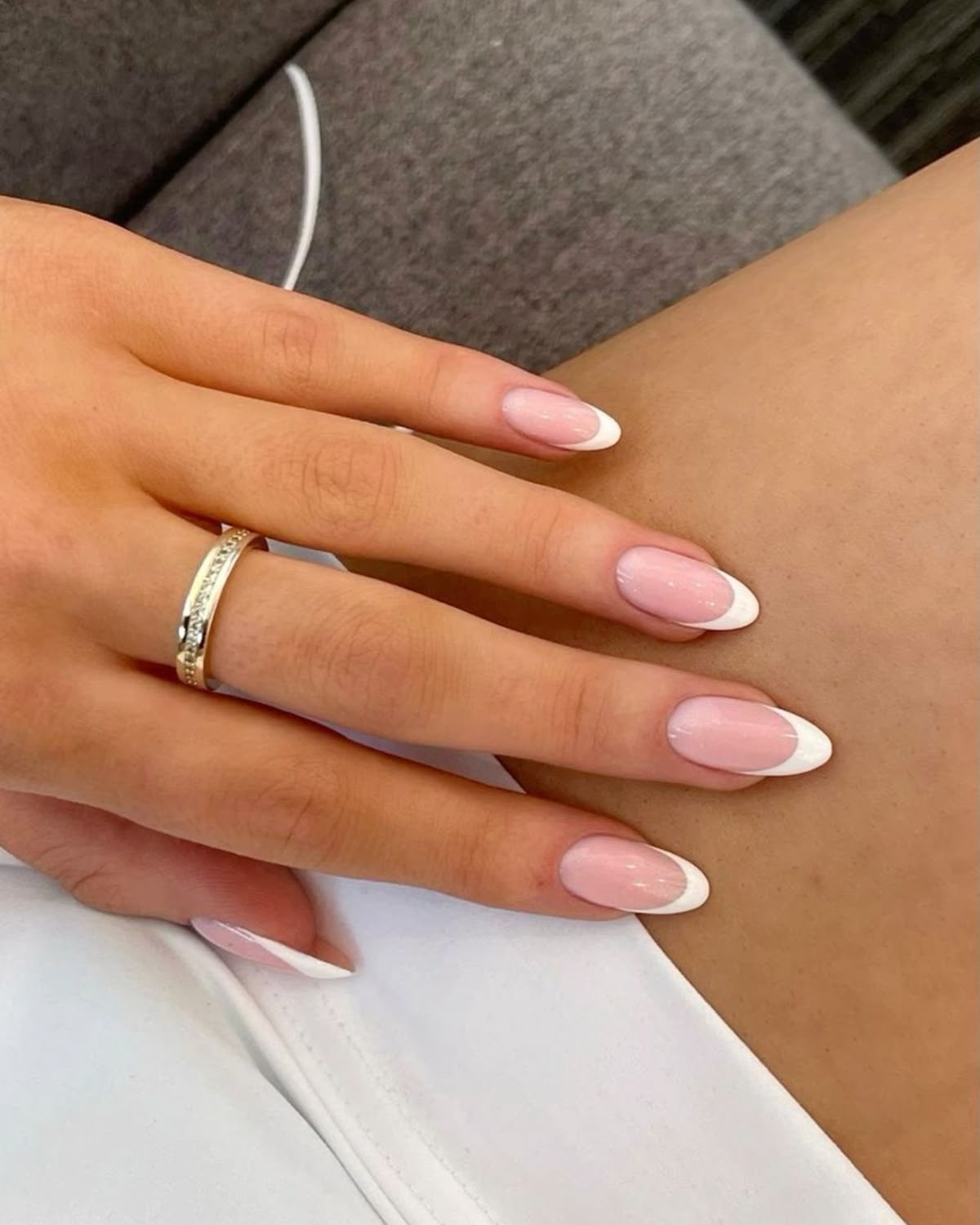 Stiletto rhinestone nail design by Layla Grace