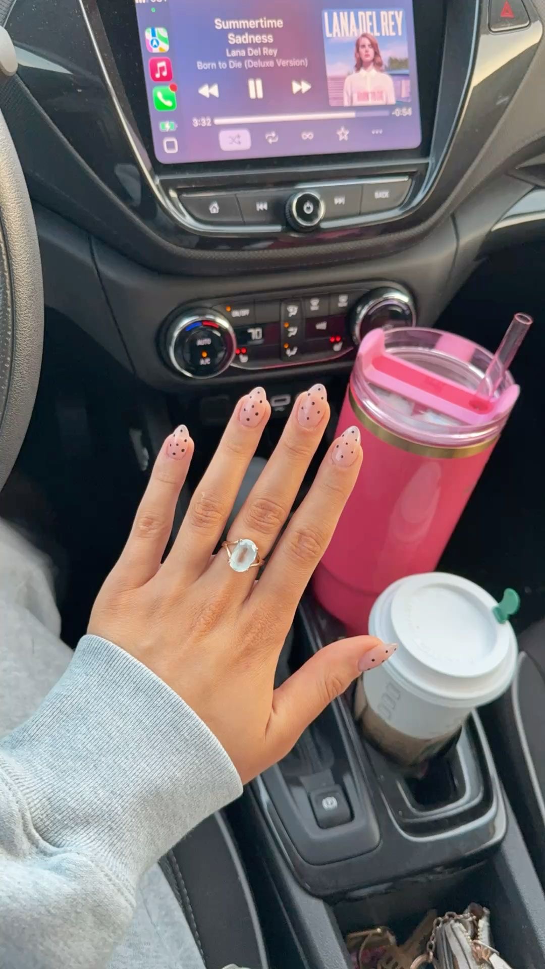 Squoval ombre nail design by Layla Grace