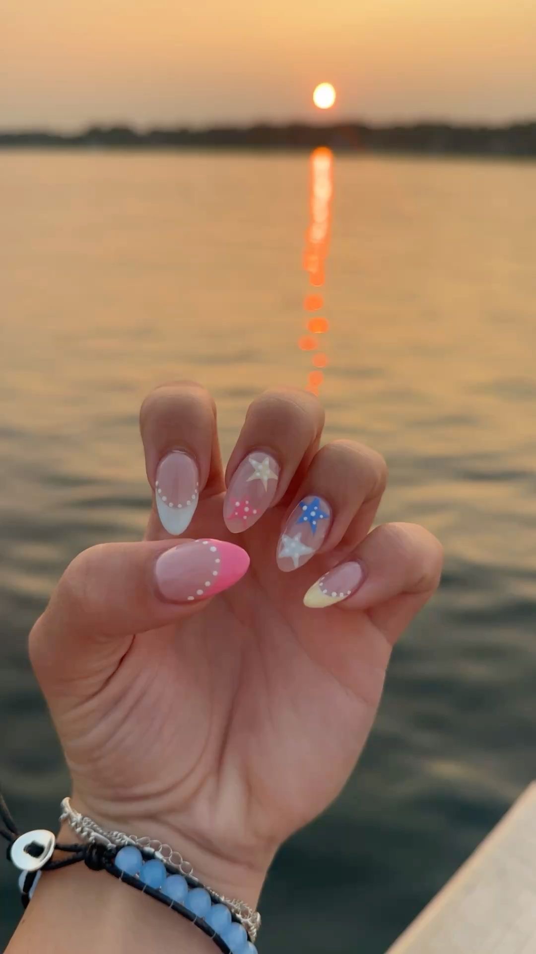 Square minimalist nail design by Layla Grace