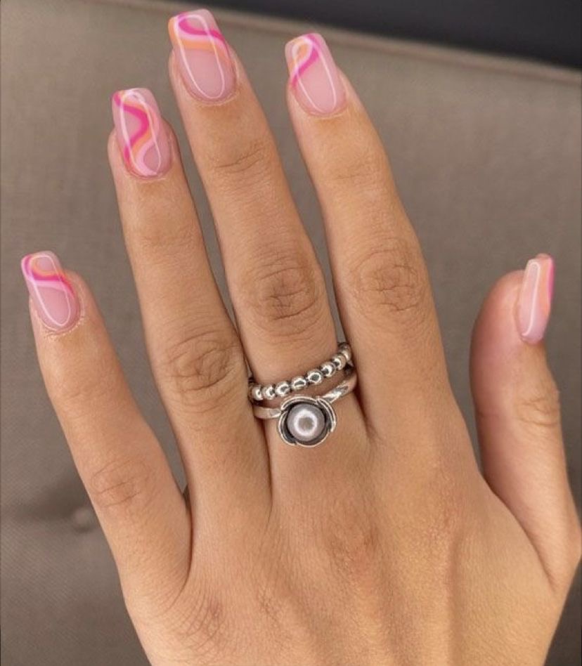 Squoval animal print nail design by Ruby Kate