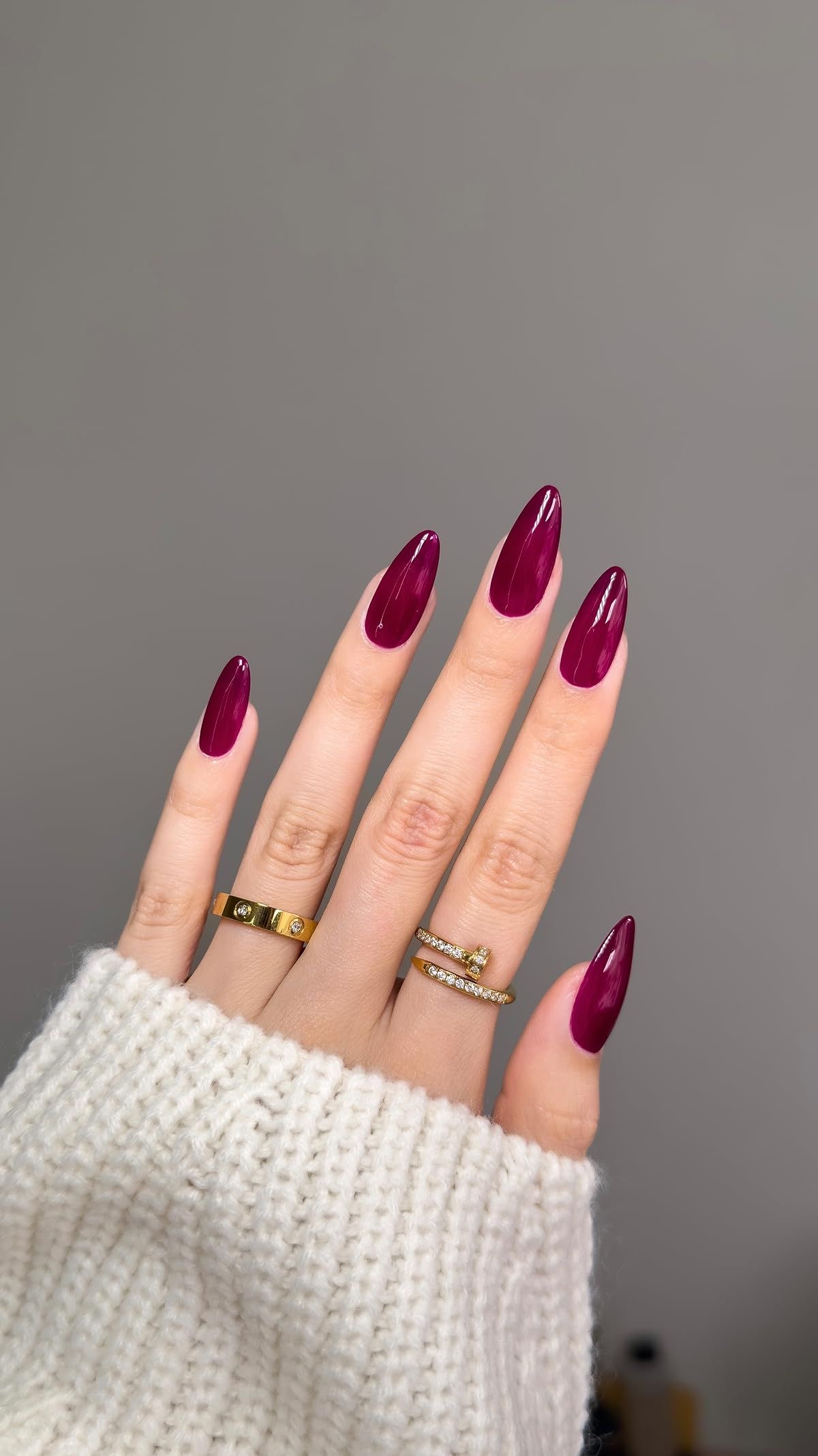 Stiletto chrome French nail design by Ruby Kate