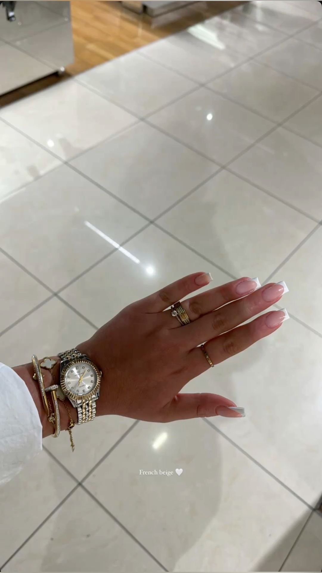 Oval French nail design by Luna Carter