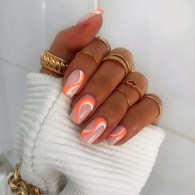Almond animal print nail design by Luna Carter