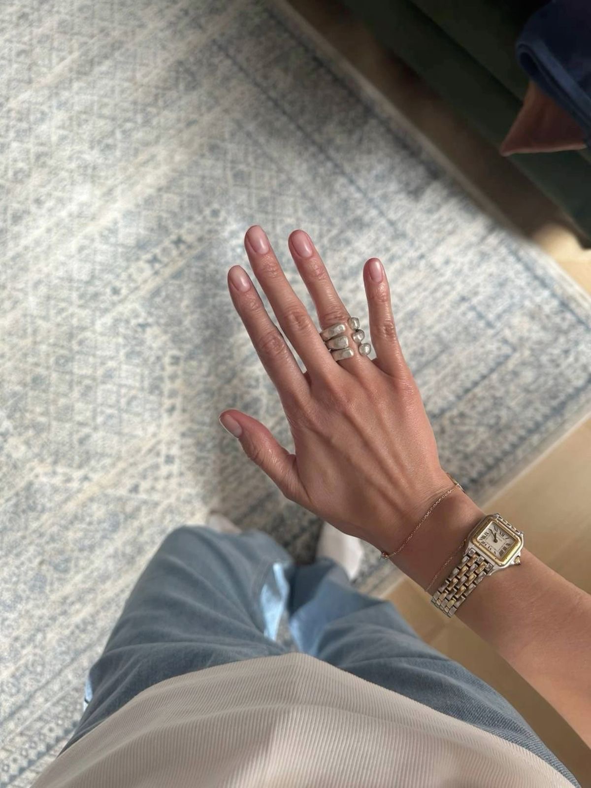 Stiletto glazed nail design by Mila Grace