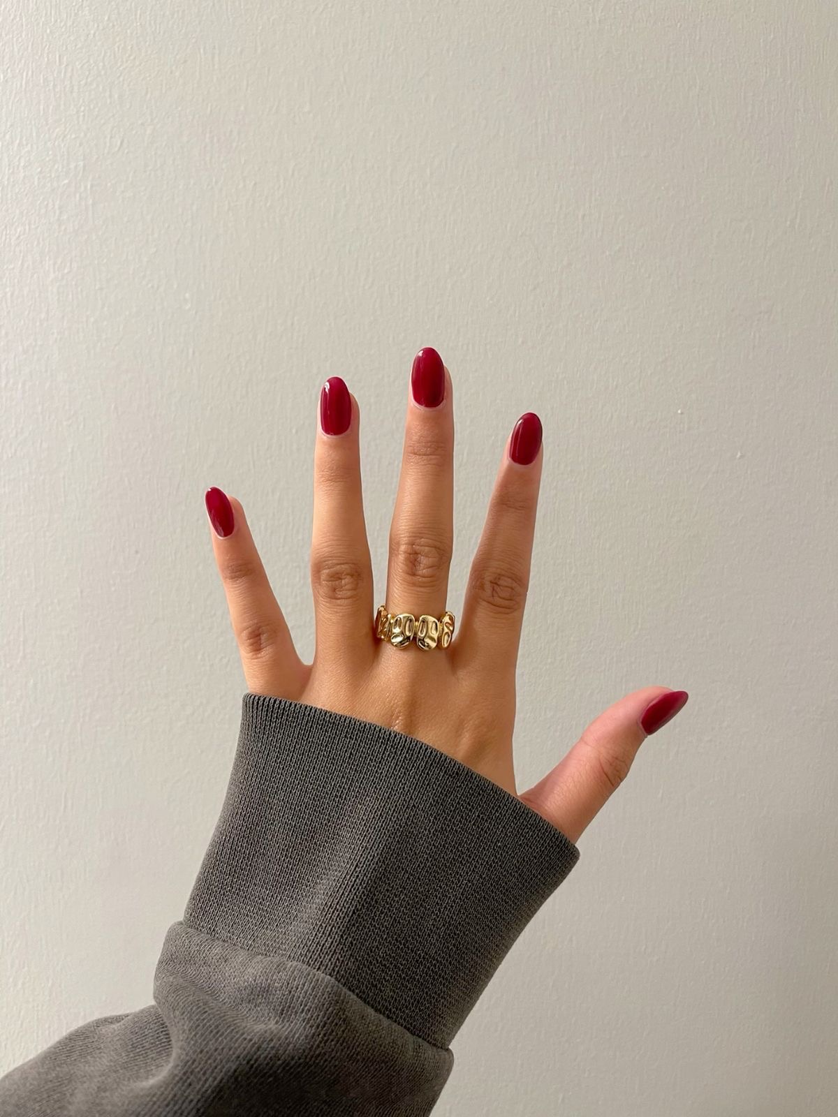 Square glitter French nail design by Mila Grace