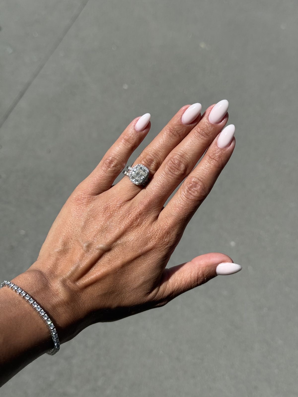 Squoval abstract nail design by Mila Grace