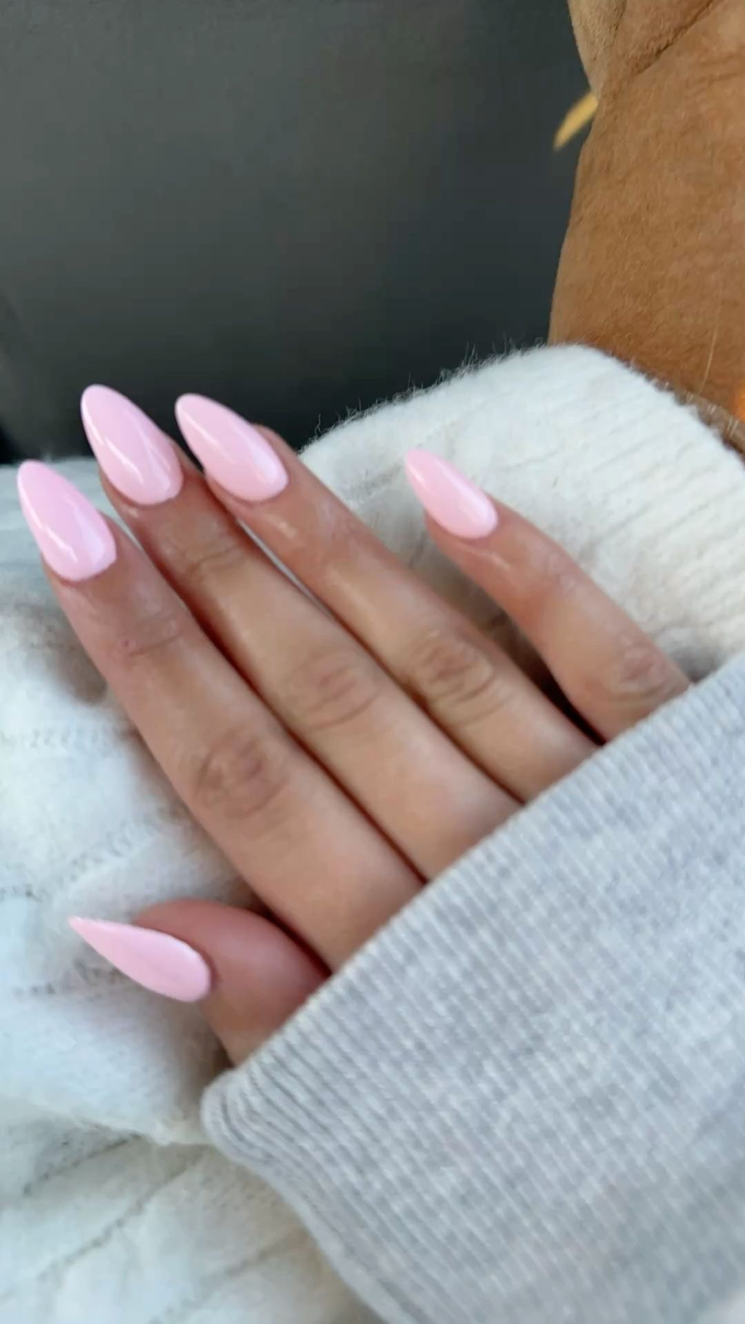 Squoval marble nail design by Serena Grace